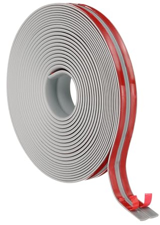 PATIKIL 2cm x 6m Wall Corner Protector, Self Adhesive Wall Corner Guard Edge Protector Flexible Peel and Stick Molding Trim for Ceiling Countertop, Gray