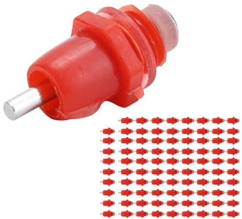 Haofy Abreuvoir Automatique pour Poulets, Plastique et Acier Inoxydable, Distributeur d'eau pour Volaille Facile à Installer, Maintient l'eau Fraîche pour Les Poulets et Les Poules (Grosse tête)