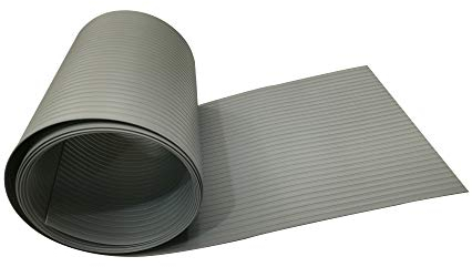 Ventanara® Sichtschutzstreifen aus Hart PVC für Stabmattenzaun Grau Sichtschutz Windschutz 19 cm x 2,55 m (1 Streifen)