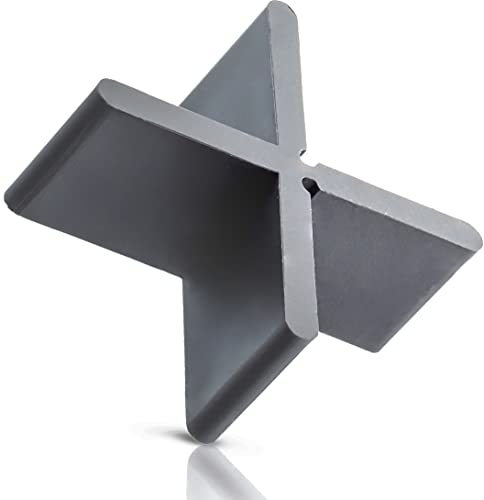 QUICK2FIX Lot de 100 croisillons à joints professionnels pour dalles de terrasse Largeur 4 mm Hauteur 20 mm Fabriqué en Allemagne Largeur de joint 20 mm Hauteur 20 mm, Noir, 4mm Fugenbreite 20mm Höhe