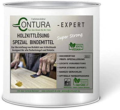 Contura Holzkitt Holzmasse Holzkittlösung zur Herstellung von Knetholz Parkett Fugenkitt (750ml.)