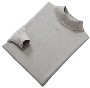 Suéter De Lana para Hombre Jersey De Otoño Invierno Medio Cuello Alto Suéter De Cachemira Suave Y Cálido Suéteres De Punto khaki9 M