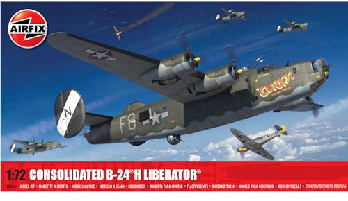 Airfix Model Set - A09010 Consolidated B-24H Liberator Model Building Kit - Plastic Model Plane Kits for Adults & Children 8+, Set Includes Sprues & Decals - 1:72 Scale Model