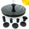 Gravidus Solar-Springbrunnen Ø 16 cm Solarbrunnen mit 7 Düsen für Gartenteich, Vogelbad und Terrasse – Wasserspiel ohne Stromquelle – schwimmende Teichpumpe für Balkon & Außenbereich