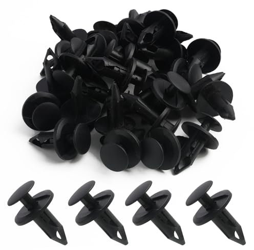 Rivetti in Plastica da 8 mm, 30 Pezzi Clip di Fissaggio per Paraurti Auto, Rivetti per Carrozzeria Auto, Clip di Plastica Rivet Carenatura Trim Pannello di Fissaggio