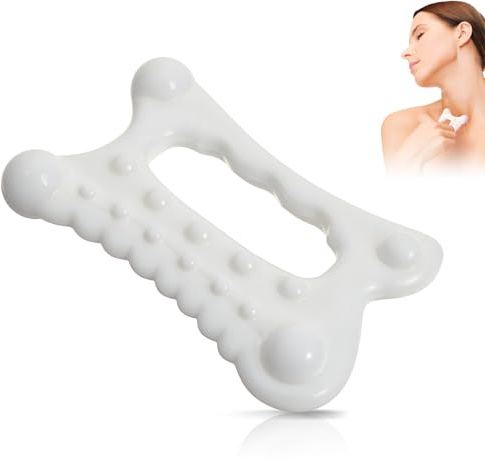 Gua Sha Massage Tool for Face & Body, Guasha Tool for Relaxation, Guas Sha Facial Trigger Point Massager, Gua Shas Body Tools for Mother, Women, Men (Wave Edge & Smooth Edge)