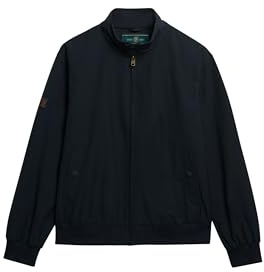 Superdry Classic Harrington Jacket (UK, Alpha, M, Regular, Regular, Eclipse Navy)