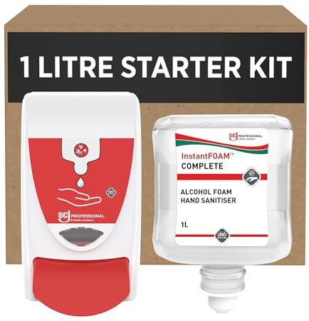 SC Johnson Professional InstantFOAM Hand Sanitiser Dispenser Kit, 1 Litre