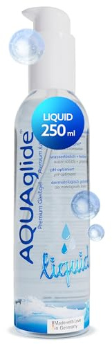 JOYDIVISION AQUAglide liquid 250 ml è un lubrificante a base acquosa, extra liquido, compatibile con | preservativi in lattice