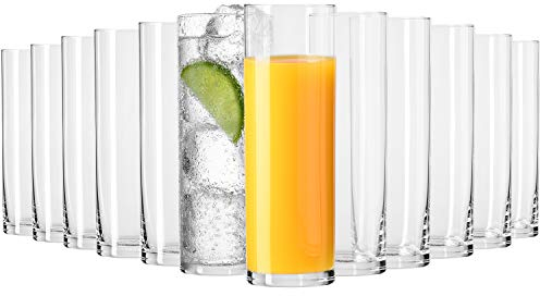 Krosno Getränke Glas Wassergläser | 12-teiliges Set | 200 ml | Pure Kollektion | Perfekt für Zuhause, Restaurants und für Partys und Veranstaltungen | Spülmaschinenfest
