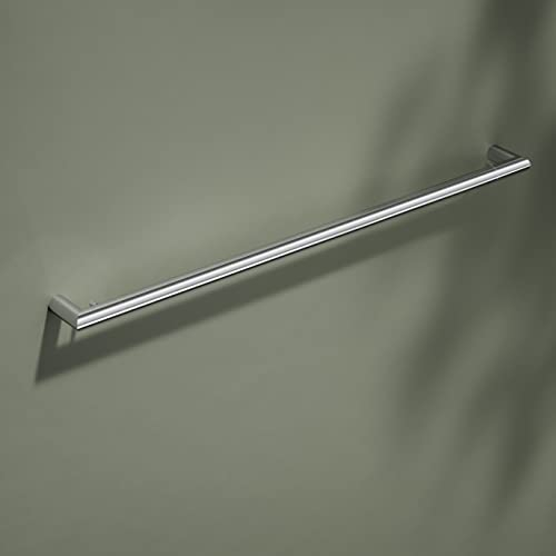 KEUCO Badetuchhalter aus Metall, Chrom, 80 cm breit, für Badezimmer oder Sauna, für Handtücher, Wandmontage, Handtuchstange, Reva