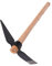 aqxreight Pioche de Jardin, Pioche de Jardin Pioche Pioche Outil à Main Polyvalent Creuser Désherbage Semis Tourner Outils D'extraction du Sol