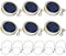 Naisicatar 6 Pezzi Solare Mason Jar Lid Lid 20 LED LAMPAGGIO LATERNA Inferiore LAGUA di STRUE MANUSI Suggerimenti LUCI Firefly LIDI per LAFIGLIE per Il GARDENE del PATITO (Luce Bianca)