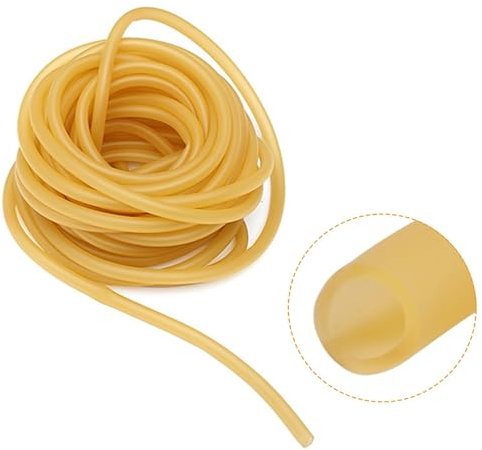 Tubo in lattice di Fionda, 3M 6x9mm Naturale Tubo di Gomma per Fionda Elastico Fitness Muscoli Rally Esercizio di Trazione Yoga