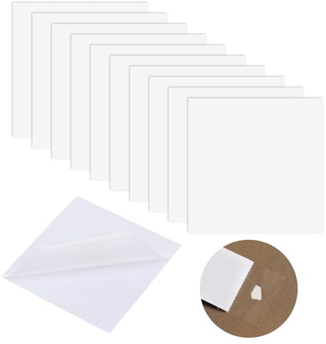 SYEYCW 20 Pcs Clear Tent Repair Kit, 10 x 10cm TPU Waterproof Puncture Repair Tape, Self Adhesive Air Bed Repair Kit, Invisible Inflatable Repair Patches, for Tent, Awnings, Inflatable Swimming Pools