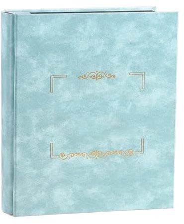Album commemorativo con Inserto da 8 Pollici, Grande capacità, per Famiglie, da 400 Fogli, Collezione di Album, Libro degli Album (Confezione da 3)