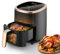 Heißluftfritteuse 6L Airfryer mit 8 Programme, Rapid Air Heißlufttechnologie, Touchscreen, Sichtfenster, Max 200°C, 1200 W, Spülmaschinenfest, Fritteuse ohne Öl, Grillen,Backen,Braten (Schwarz)