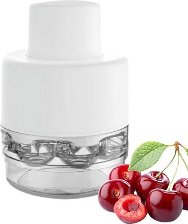 Snocciolatore per ciliegie a 7 fori, per rimuovere la frutta e lo snocciolatore, portatile, in acciaio inox, per cucina, pasticceria, marmellata, dessert, caramelle