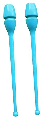 Baoblaze 2X clavette per Ginnastica Ritmica, Attrezzi, Attrezzi da Fitness, palo per Esercizi Leggero da 34,5 cm per Allenamento, Competizione e Danza, Blu