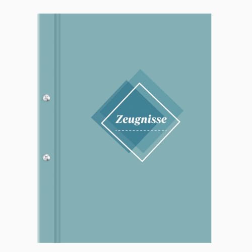 Thboxes Carpeta de certificados A4 con 20 fundas transparentes, carpeta de certificados con tornillos para libros, carpeta para documentos, para niñas, niños y adultos, carpeta de visión, para