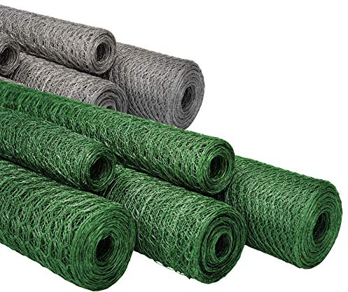 casa pura| Rouleau Grillage Triple Torsion - Maille Fine Hexagonal - Idéal pour protéger Votre Jardin/Vos Animaux, Lapins et Poules | 13 mm Maille | 50 cm x 25 m, Vert
