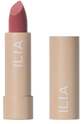 ILIA - Color Block Lipstick | Non-Toxic, Vegan, Cruelty-Free, Hydrating + Long Lasting, No Budge Color with Full Coverage (Rosette (Soft Pink With Cool Undertones), 0.14 oz | 4 g)
