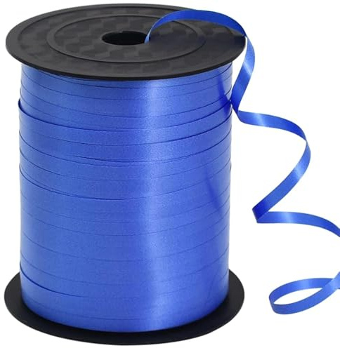 TONIFUL 500 Yards Curling Ribbon-Balloon Ribbon-Balloon String for Art&Craft Decor,Gift Wrapping,Ribbons and Bows for Christmas New Year Birthday Gifts (Blue)