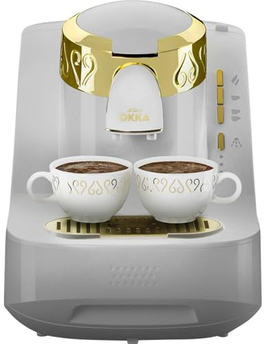 Arzum Okka OK008-B Turkish Coffee Machine, Fully Automatic Coffee Machine, 2 Cups of Coffee, White