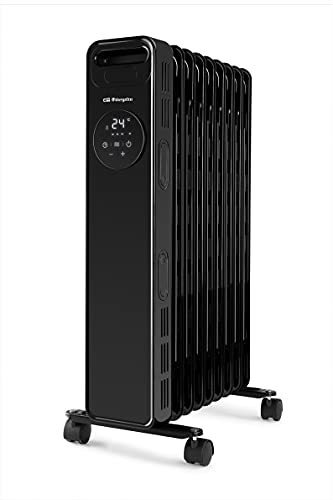Orbegozo RAD 2010 - Radiador de aceite, 3 potencias, temporizador, pantalla LED, asa, mando a distancia, protección sobrecalentamiento, 2000 W