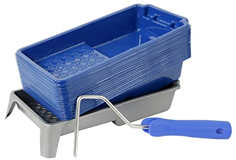 Mister Rui 10,2 cm Farbroller-Tablett – 22 Stück mit Einlagen, Einwegeinlagen, verdicktem Kunststoff