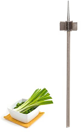 Cortador de Cebollín, Resistente, Fácil de Limpiar, Triturar Seda, Cuchillo Multifuncional Antioxidante para Cortar Cebollas para Cortar Verduras