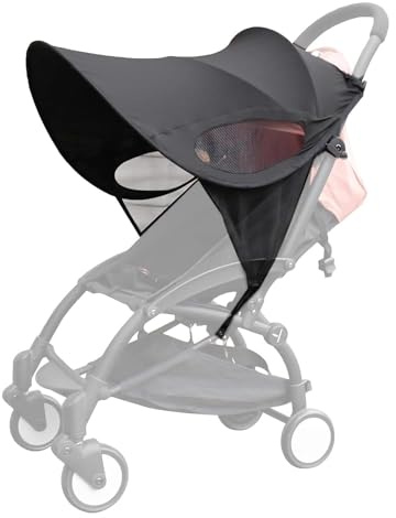 Aohcae Parasole Passeggino, Ombrello Passeggino Universale Tendina Parasole Passeggino Proteggi Sole Passeggino Capottina Passeggino Universale Prolunga Cappottina Passeggino