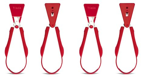 Loop Scissors for Kids with Safety Shield, Right or Left Handed for Preschools, Schools, Classrooms, Adaptive and Special Needs Children (4)
