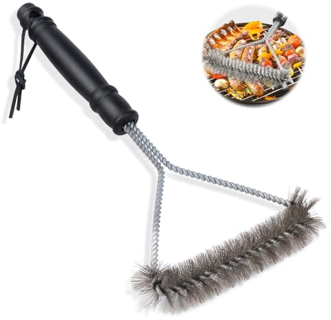 Cepillo Barbacoa de Limpieza, Barbacoa Cepillo, Cepillo Barbacoa de Acero Inoxidable, Cepillo de Barbacoa, Cepillo Limpiar Barbacoa, Cepillo Parrilla Barbacoa, para Hornear, Redes para Asar