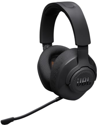 JBL Quantum 360 Kabellose Over-Ear Gaming-Kopfhörer mit 2,4 GHz/Bluetooth Dual Wireless-Verbindung, 22-Stunden-Akku, Multi-Plattform-Kompatibilität, abnehmbarem Mikrofon mit Stummschaltung, Schwarz