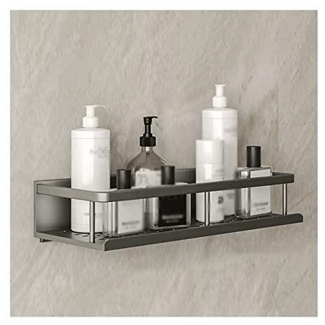 TBLOTYD Storage Rack Toilet Washstand Simple Storage Rack Kitchen Countertop Metal Storage Rack Wall Perforated Storage Rack,40