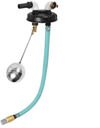 SMZhomeone Couvercle de réservoir IBC DN150 avec protection contre les débordements, système de ventilation, réservoir d'eau de pluie, bouchon noir