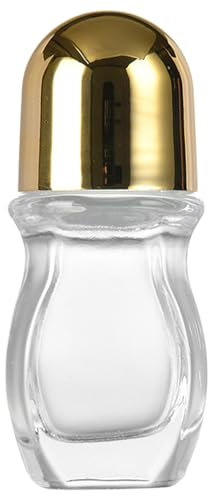 NVOQILIN Pratiche bottiglie vuote in vetro con coperchio sicuro, custodia per liquidi facile organizzata adatta per varie occasioni