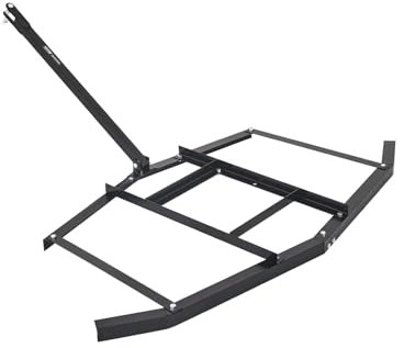 VEVOR Schleppegge, 167,6 cm breite, Q235 Stahl-Wiesenegge mit verstellbaren Stangen & Bolzenkupplung, Tragkraft bis zu 22,7 kg, Wiesenschleppe für Geländefahrzeuge, UTVs, Garten- & Rasentraktoren