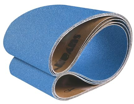 UMXIUO 4 stycken slipband 150 x 1220 mm korn 40/60/80/120 zirkonkorund | slipband för bandslipmaskin bandslipare trä & metall