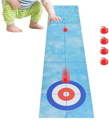 Set da Tavolo | Tappeto Interattivo Tripla | Set Di Curling E Golf Da Ufficio | per Soggiorno Festa Adolescente
