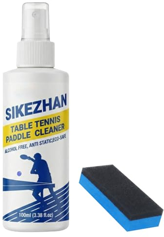 Limpieza de paletas de tenis de mesa - Kit 100 ml de solución para eliminar manchas, tenis de mesa, solución de limpieza de paletas para mujeres, hombres, deportes, mantenimiento del gimnasio, control