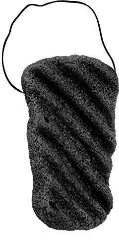 Konjac Sponge Set, Natural Long Wave Body Sponge for Deep Cleansing Skin Care, Big Size Facial & Body Wash Sponge (Black, 7 Colors), 100% Konjac Root Extract Natural Dry Form
