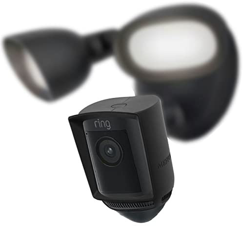 Silicone Skin Case Compatible with Ring Floodlight Cam Wired Pro (1st Generation) - Sun Glare, UV & Weather Protection Skins Cover (Black, 1 Pack)