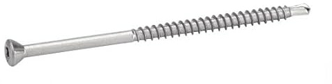 ACTON Vis de bardage - platelage tête fraisée six lobes - Inox A4 3,2x40/24 mm - Boîte de 200 - Vis, pointes, boulons