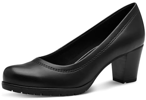Jana Dampumps med blockklack vegansk, svart, 36 EU