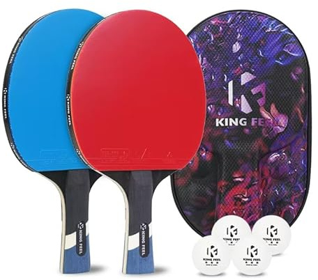 Professional Ping Pong Paddles-Lightweight Carbon Fiber Table Tennis Rackets with 7-Ply Blade, 2.0mm Premium Sponge, ITTF Approved Rubber - for Tournament-Level Performance Table Tennis Paddles