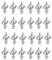 Chevilles pour Plaque de Plâtre, 50 Pcs Cheville Brique Creuse Cheville Parpaing Creux Forme D'Avion Chevilles Papillon en Plastique pour Cloisons Sèches pour Installation Murale en Plaque de Plâtre