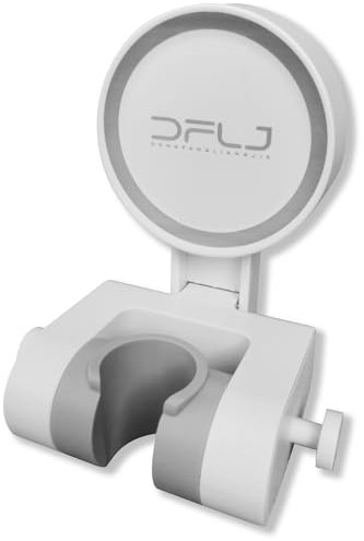 RYHHH Suction Shower Head Holder Replacement, Shower Head Holder Suction, Can Be Disassembled and Installed Repeatedly (Without Damaging The Wall), Self Adhesive, Plastic in White