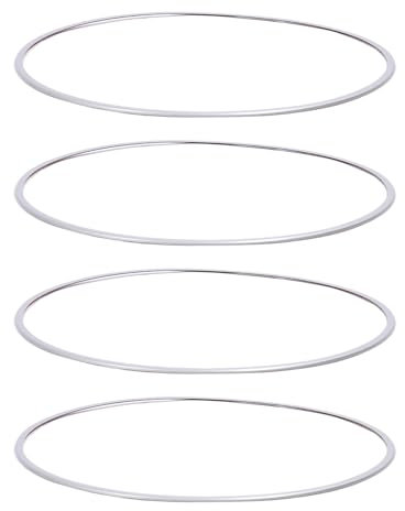 Akozon Aluminum Alloy Scratch Resistant Wheel Rim Guard Trim Ring for 19 Inch Hub Silver